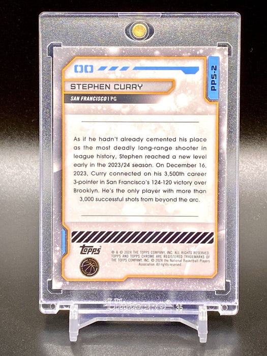 Stephen Curry RARE COSMIC REFRACTOR INVESTMENT CARD SP CHROME WARRIORS w/CASE