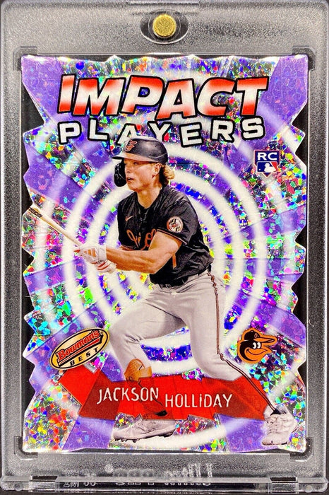 Jackson Holliday ROOKIE REFRACTOR DIECUT CARD SP BOWMAN ORIOLES w/CASE