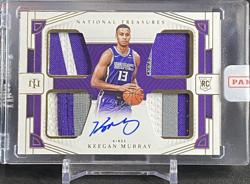 2022 National Treasures Keegan Murray Quad Patch ONCARD AUTO 21/25 SEALED