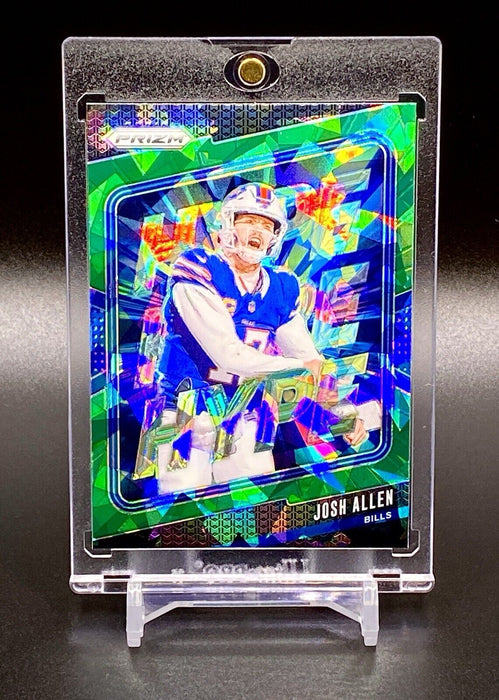 Josh Allen RARE GREEN ICE REFRACTOR INSERT CARD SP PANINI BILLS MVP w/CASE