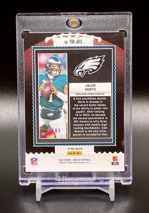 Jalen Hurts RARE #/89 YELLOW GOLD REFRACTOR PRIZM CARD SP EAGLES