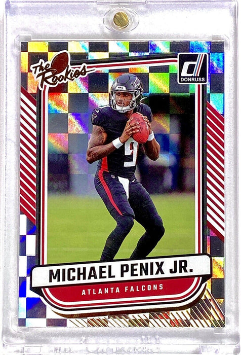 Spectacular Michael Penix Jr.  ROOKIE REFRACTOR CARD - SP FALCONS w/CASE