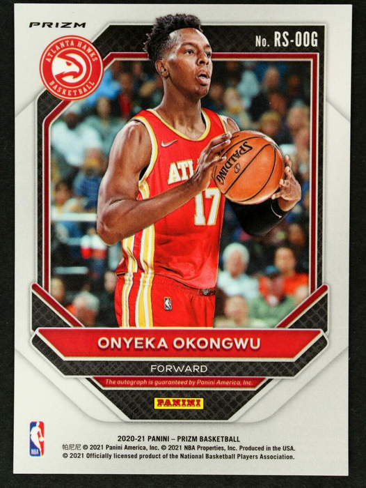 2020-21 Panini Prizm Signatures Choice Onyeka Okongwu #RS-OOG Rookie RC Auto