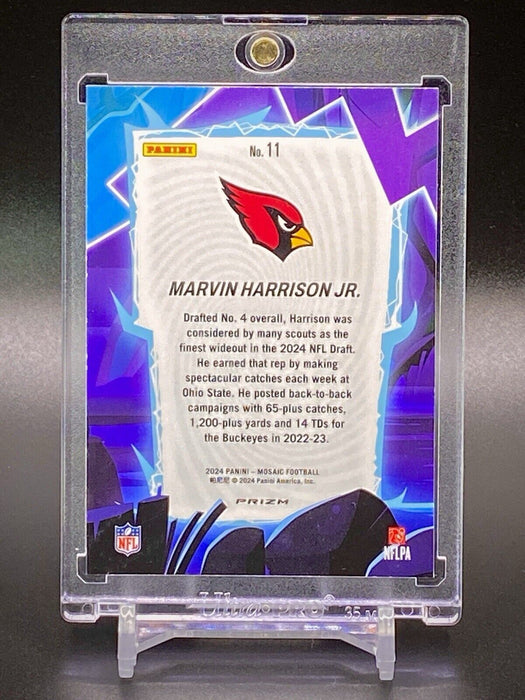 Marvin Harrison Jr. ROOKIE REFRACTOR INVESTMENT INSERT CARD SP CARDINALS w/CASE