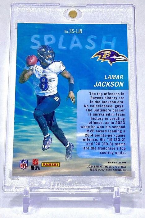 Lamar Jackson RARE REFRACTOR INVESTMENT INSERT CARD SP PRIZM RAVENS