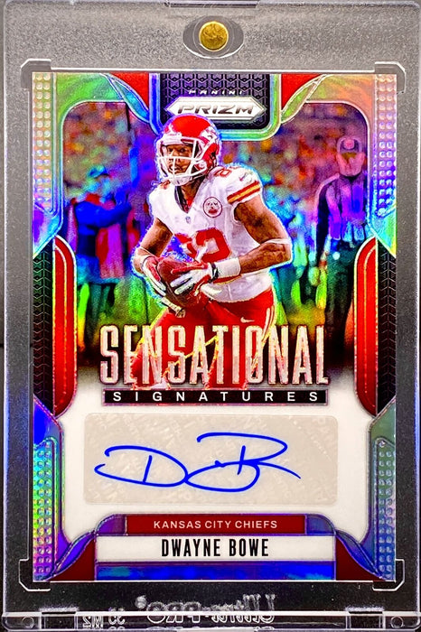 Dwayne Bowe RARE #/149 AUTOGRAPHED REFRACTOR CARD SP CHIEFS w/CASE