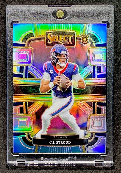 C.J. STROUD ROOKIE REFRACTOR SILVER SP INVESTORS CARD 2023 - Texans