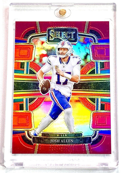 Josh Allen RED REFRACTOR #/99 INVESTMENT CARD SP PANINI BILLS MVP w/CASE