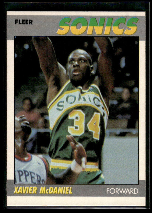 1987 Fleer Xavier McDaniel #73   Seattle SuperSonics NR-MINT