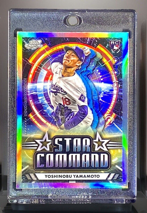 Yoshinobu Yamamoto ROOKIE CARD REFRACTOR SP INSERT HOLO RC - DODGERS