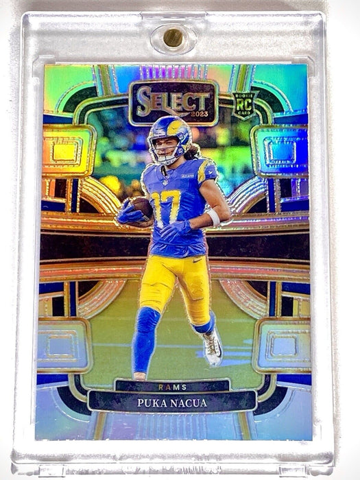 Puka Nacua ROOKIE REFRACTOR CARD LOS ANGELES RAMS - INCLUDES CASE