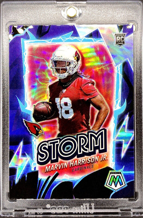 Marvin Harrison Jr. ROOKIE REFRACTOR INVESTMENT INSERT CARD SP CARDINALS w/CASE