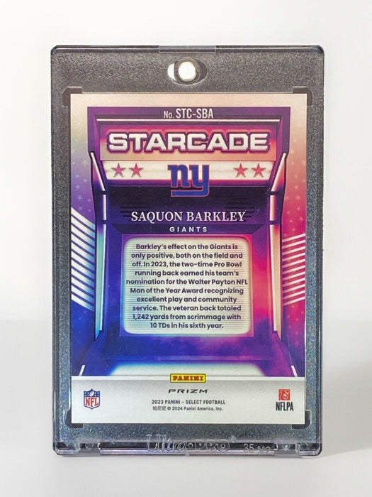 Saquon Barkley RARE REFRACTOR INVESTMENT CARD SSP PANINI CASE HIT MVP EAGLES