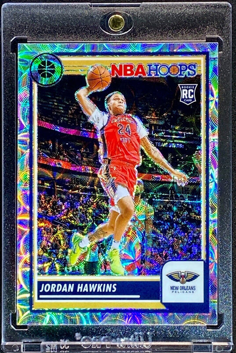 JORDAN HAWKINS RARE SILVER SCOPE REFRACTOR PRIZM ROOKIE RC Card - Pelicans