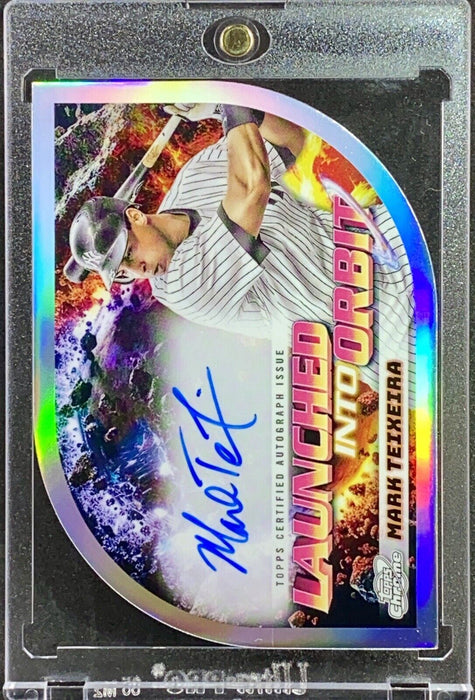 Mark Teixeira Rare Autograph Refractor – Topps Gold Glove Die-Cut Yankees