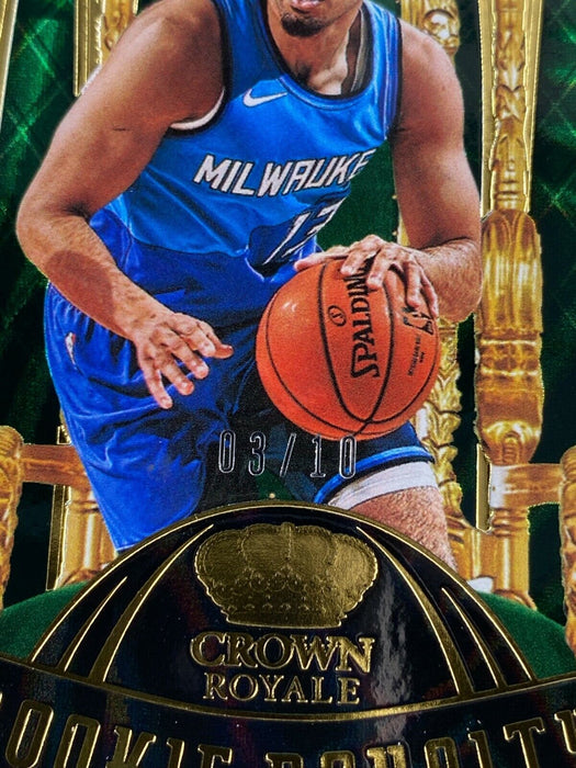 2020 Crown Royale Jordan Nwora Gold Rookie Royalty RC /10