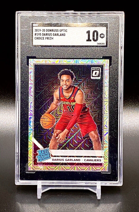 Darius Garland RARE ROOKIE CHOICE REFRACTOR CARD GRADED GEM MINT 10