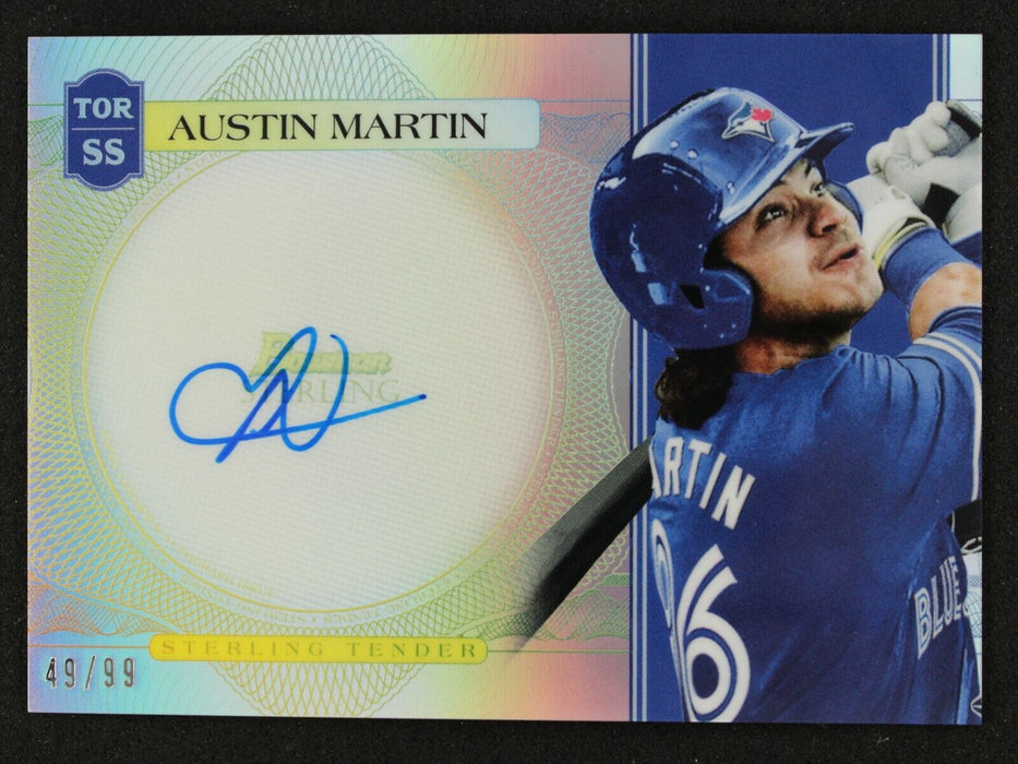 2021 Topps Austin Martin Sterling Tender On Card AUTO /99