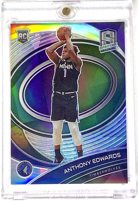 Spectacular Anthony Edwards ROOKIE REFRACTOR CARD - SP TIMBERWOLVES w/CASE