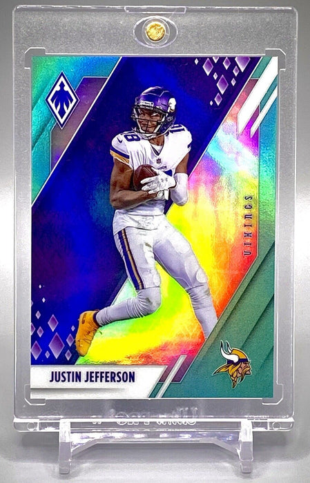 Spectacular Justin Jefferson #/150 REFRACTOR - RARE SP VIKINGS w/CASE