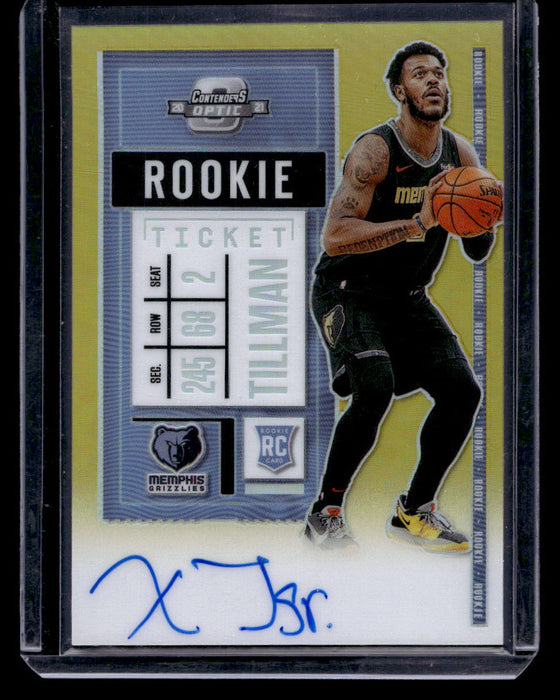 2020  Panini Contenders Optic Xavier Tillman Gold /10 AUTO #103 Grizzlies NM-MT