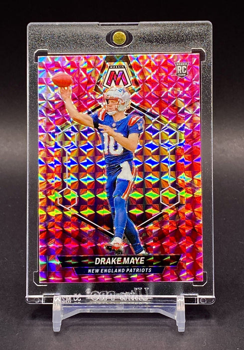 Drake Maye RARE PINK ROOKIE REFRACTOR INVESTMENT SP PATRIOTS MINT w/HOLDER