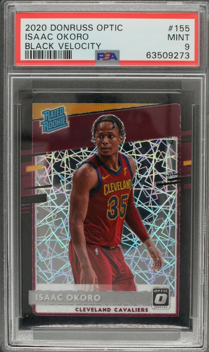 2020 Donruss Optic Isaac Okoro #155 Rated Rookie RC /39  PSA 9 (POP 2)