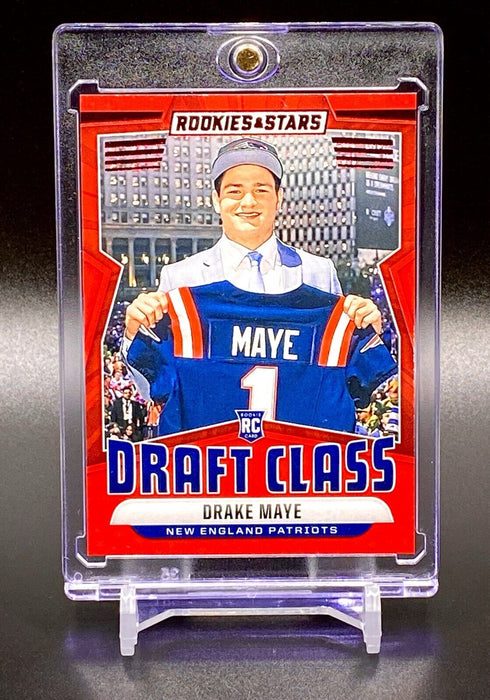 Drake Maye ROOKIE RED DRAFT CLASS CARD SP PANINI w/CASE