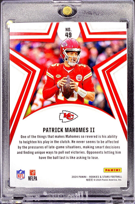 Patrick Mahomes FOIL REFRACTOR INVESTMENT CARD SP CHIEFS MINT W/CASE