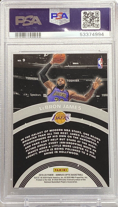 LeBron James 2019 Donruss Optic Star Gazing #9 PSA 10