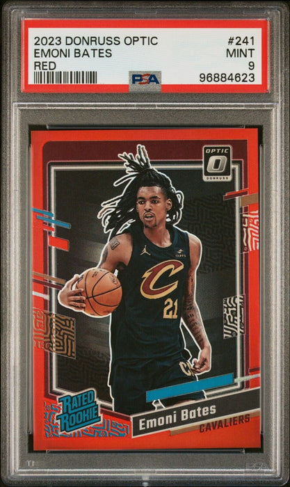 2023-24 Donruss Optic Emoni Bates Red Prizm Rated Rookie RC /99 241 PSA 9