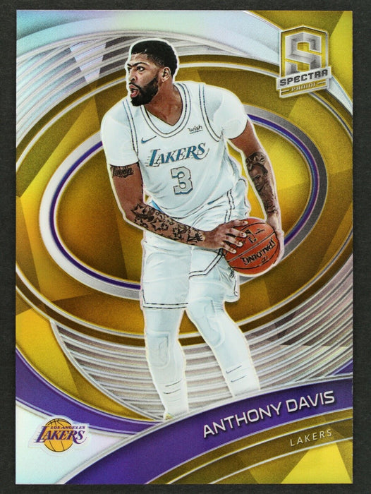 2020-21 Spectra Anthony Davis Gold Prizm #48 Lakers /10