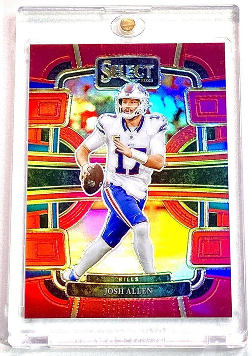 Josh Allen RED REFRACTOR #/99 INVESTMENT CARD SP PANINI BILLS MVP w/CASE