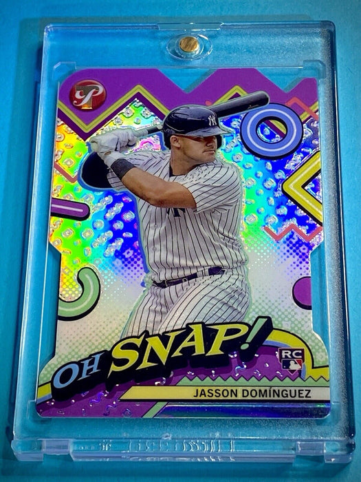 Jasson Dominguez RARE ROOKIE REFRACTOR DIE-CUT SP INVESTMENT CARD TOPPS YANKEES