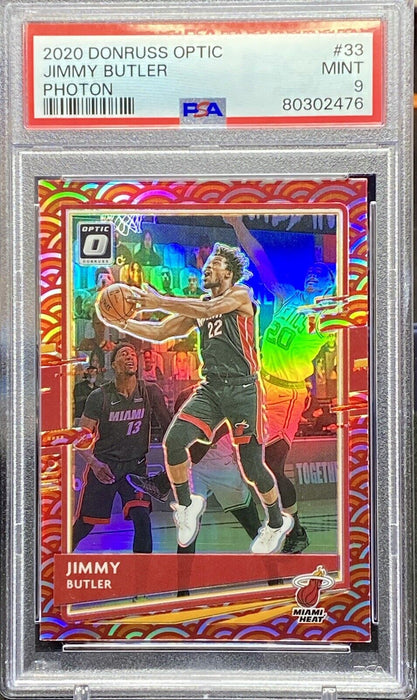 2020 Donruss Optic Jimmy Butler #33 PHOTON  PSA 9