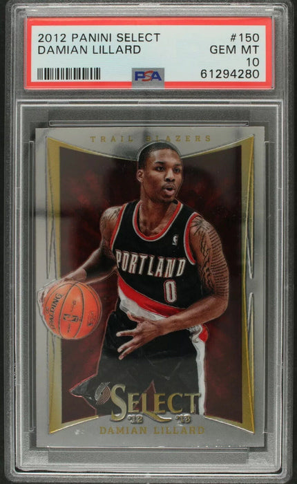 2012 Select Damian Lillard Rookie RC #150 GEM MT PSA 10 New Slab