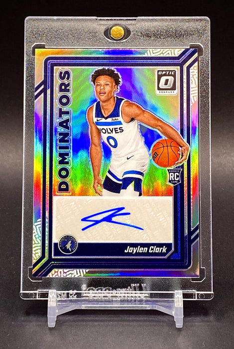 Jaylen Clark RARE #/99 ROOKIE AUTOGRAPH REFRACTOR TIMBERWOLVES w/HOLDER