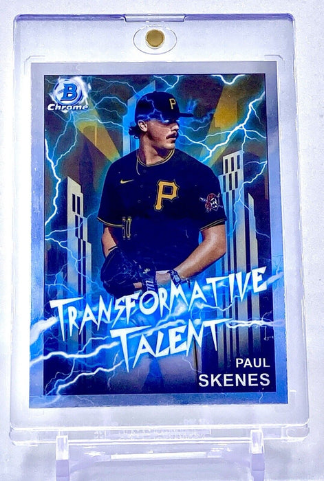 Paul Skenes Spectacular CHROME INSERT CARD - SP PIRATES ROY w/CASE