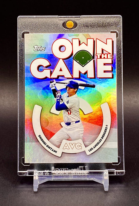 Shohei Ohtani Dodgers Foil Refractor Card 🔥 MVP HOF Future – Includes Holder