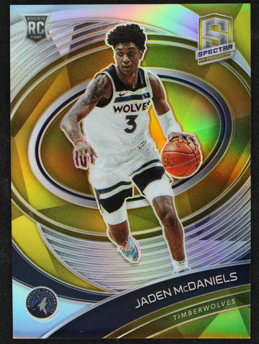 Jaden McDaniels 2020 Spectra #120 Rookie RC Gold /10