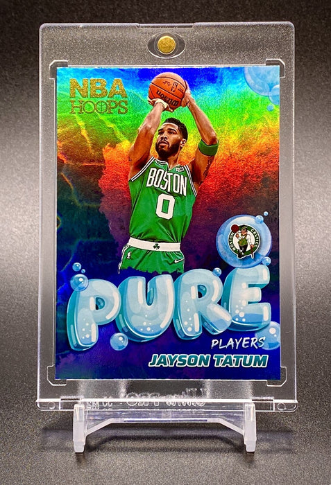 Jayson Tatum SILVER FOIL REFRACTOR INVESTMENT CARD SP CELTICS w/HOLDER