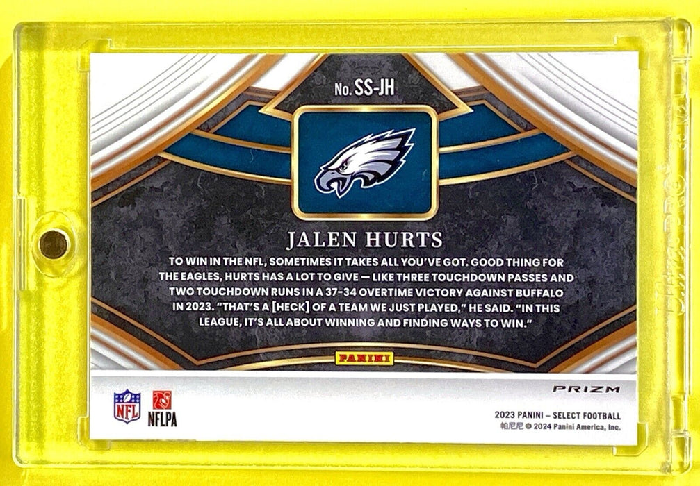 Jalen Hurts REFRACTOR Card SP INVESTMENT EAGLES - Case included