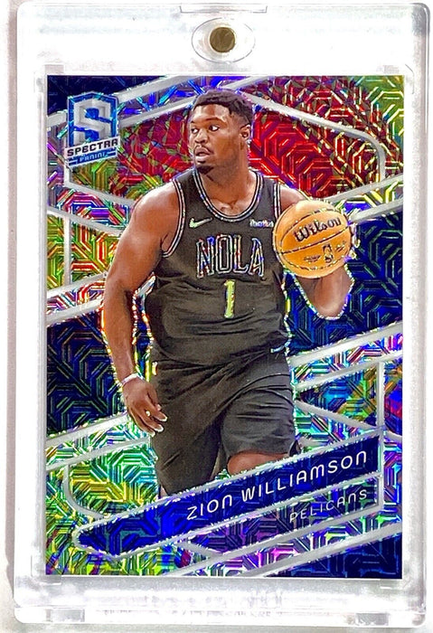 Spectacular Zion Williamson TIE DYE REFRACTOR Card -SSP #/25 INCLUDES CASE