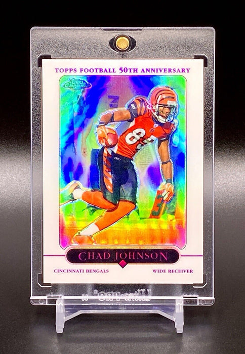 Chad Johnson Spectacular REFRACTOR CARD BENGALS SP CHROME w/CASE