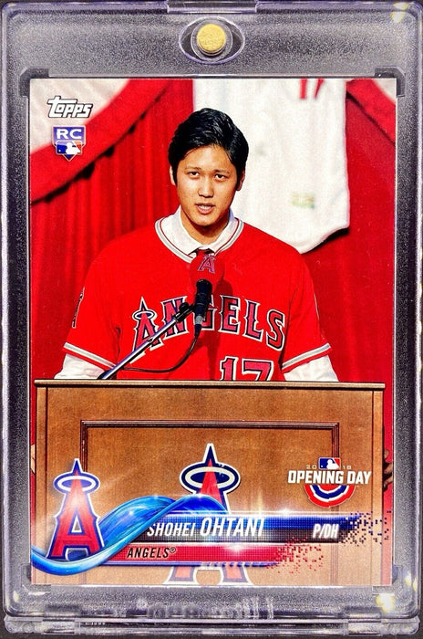 Shohei Ohtani ROOKIE INVESTMENT CARD OPENING DAY SP DODGERS w/CASE