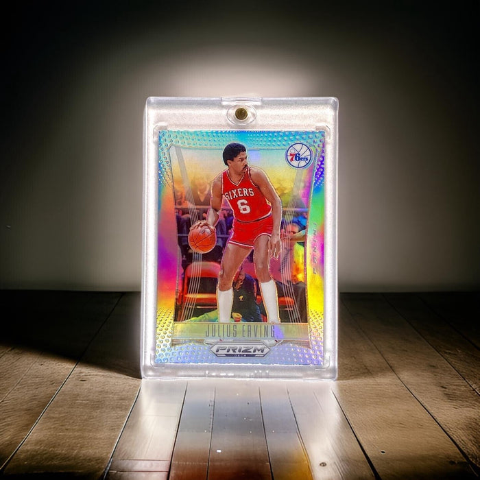 Julius Erving RARE REFRACTOR CARD -  PANINI SP PHILADELPHIA 76ers