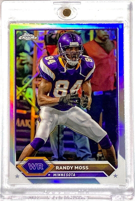 Randy Moss Spectacular Refractor Card Patriots - Topps Chrome SP Vikings w/CASE