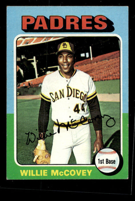 1975 Topps Mini Willie McCovey #450   San Diego Padres Very good