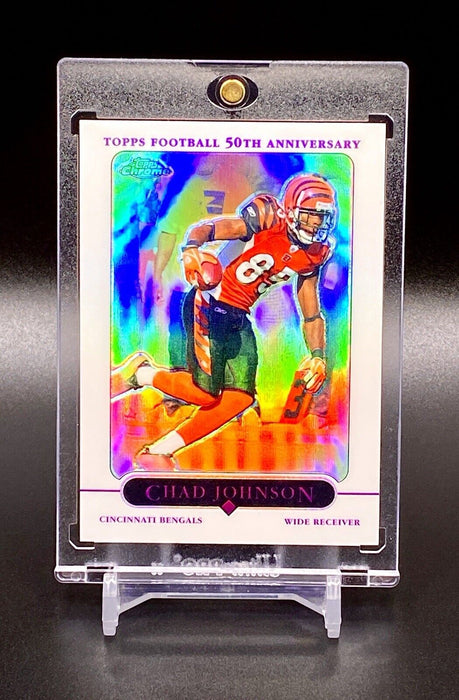 Chad Johnson Spectacular REFRACTOR CARD BENGALS SP CHROME w/CASE