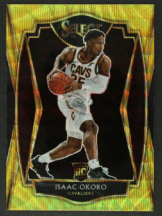 2020 Select Isaac Okoro Premier Gold Wave Rookie RC Prizm #182 SP